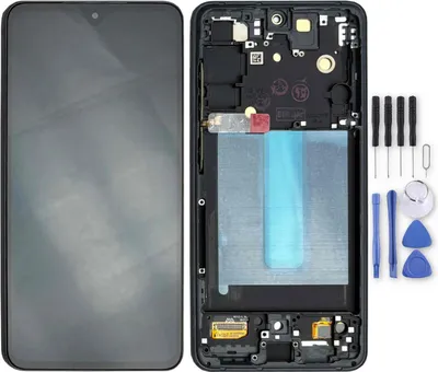 Produktbild von Für Samsung Galaxy S21 FE OLED Display mit Rahmen Einheit Touch Ersatzteil Reparatur Schwarz