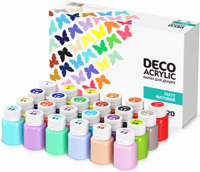 Produktbild von 7 Artists Acrylfarben Set 24 Farben x 20 ml für Leinwand Papier Stein Holz Keramik - Acryl Farben für Künstler Anfänge