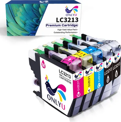 A box of printer ink cartridges and a display of the cartridges themselves.
