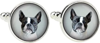 Produktbild von Boston Terrier - Manschettenknöpfe, Hemdverzierung, Hemdanhänger der Marke Art-Dog