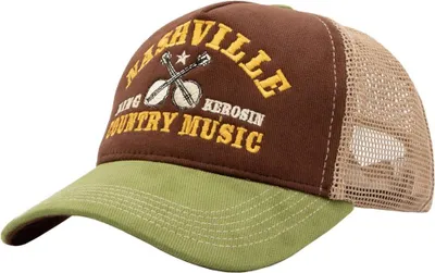 Produktbild von King Kerosin Cap Uni Nashville Trucker Cap braun/grün Standard
