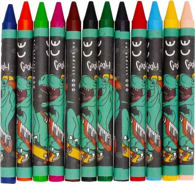 Produktbild von Wachsmalstifte, 12 Farben, für Jungen, 1 Stück