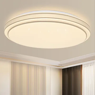 Produktbild von ZMH Deckenlampe LED Deckenleuchte Schlafzimmer - Ø27cm Schlafzimmerlampe Sternenhimmel Modern 12W Küchenlampe Warmweiß Flurlampe Rund Küche Deckenbeleuchtung für Flur Wohnzimmer Kinderzimmer