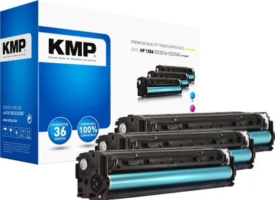 Produktbild von KMP H-T144CMY, 1300 Seiten, Cyan, Magenta, Gelb, 3 Stück(e)