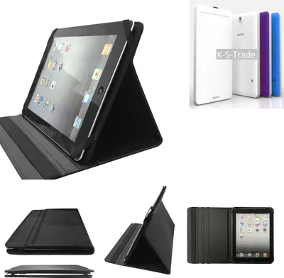 Produktbild von High quality kompatibel mit Archos 70 Xenon Color Schutz Hülle Business Case Tablet Schutzhülle Flip Cover Ultra Slim Bookstyle Tasche schwarz.