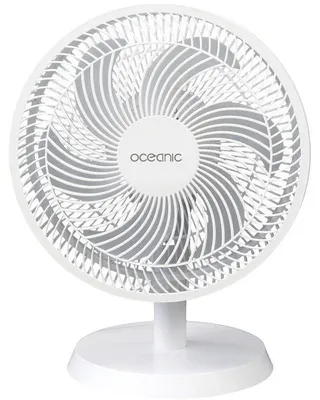 Obrázek produktu pro Stolní ventilátor OCEANIC – 35 W – průměr 30,5 cm – 3 rychlosti – s oscilací – bílý