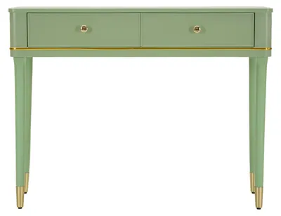 Obrázok produktu pre Konzole Camille 37 x 101 x 78 cm MDF borovica železo zelená zlatá