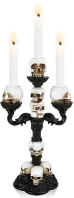 Image de Lampes gothiques en forme de crâne pour Halloween et les décorations de fête
