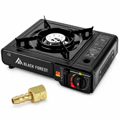 Image de Extralink Réchaud à Gaz Camping 2-en-1 Portable avec Mallette, 2500 W, pour Cartouche ou Bouteille de Gaz, sans Cartouche de Gaz