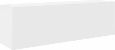 A white rectangular cabinet on a white background.