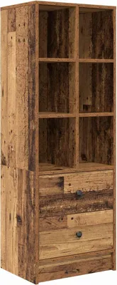 Image de Haut Armoire avec tiroir Bois ancien 45,5 x 34 x 127 cm