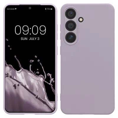 Produktbild von kwmobile Handyhülle für Samsung Galaxy S24 Hülle - weiches Handy Silikon Case - Schutzhülle Cover - Lavendel