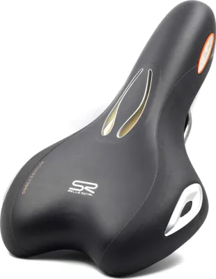 Image de Selle Royal Sattel Lookin sw/silber, Unisex, 279x160mm, ca. 450g, schwarz