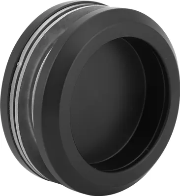 Produktbild von Schwarzes Aluminium Legierung Runde Glas Schiebetürgriff Möbel zieht Schrankknopf