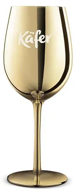 Produktbild von Käfer Goldener Cocktailkelch, ein 2er Set Trinkgläser aus Glas für Bar und Zuhause