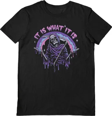 Produktbild von Ctkrstudio - "It Is What It Is" T-Shirt für Herren/Damen Uni PM7549 (S) (Schwarz)
