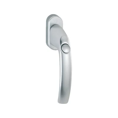 Produktbild von Hoppe Atlanta Fenstergriff Druckknopf F1 Aluminium Natur 0530SV/U26, 7 - 43 mm Vierkant