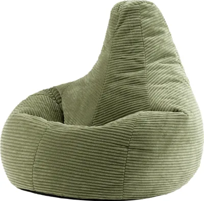 Produktbild von icon Sitzsack Bean Bag Dalton, Salbeigrün, Cord, Groß, Sitzsäcke Für Das Wohnzimmer, Schlafzimmer, Sitzsack-Sessel Für Erwachsene - Hergestellt in Deutschland
