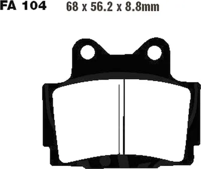 Produktbild von Bremsbeläge Hinterrad für Yamaha XJR 400 Baujahr 1993-1996 Bremsklotz von EBC - Neu