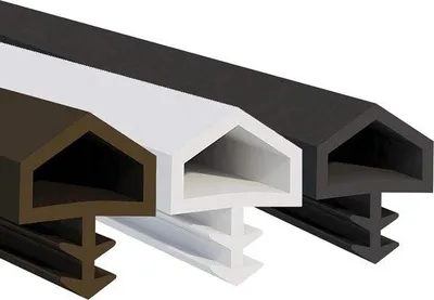 Productafbeelding van Bruine rubberen afdichtingsstrip, 10 meter lang, 12 mm breed, voor sponningen