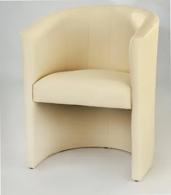 Produktbild von Cocktailsessel Clubsessel Beige Creme Farben Loungesessel Sessel Kunstleder Neu