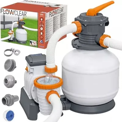 Immagine prodotto di Sistema di filtraggio a sabbia Bestway® Flowclear™ con timer 8.327 l/h, 280 W