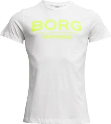Produktbild von Björn Borg - Herren - Samir T-Shirt - Gelb/Weiß - Gr. L