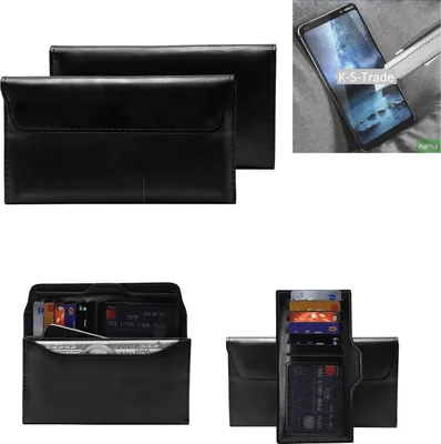 Produktbild von K-S-Trade Handy Hülle kompatibel mit Nokia 9 PureView Schutz Hülle Tasche Schutz Case Handytasche Kunstleder schwarz, 1x