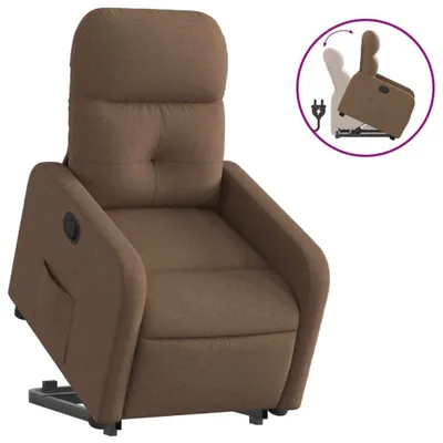 Produktbild von Relaxsessel mit Aufstehhilfe Braun Stoff