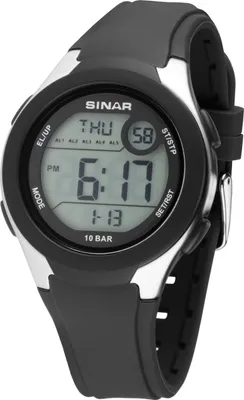 Produktbild von SINAR Jugenduhr Damen Herren Armbanduhr Digital Quarz Uni Silikon XV-19-1