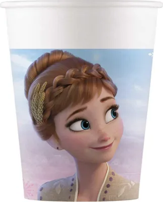 Produktbild von Pappbecher Frozen II Wind Spirit 200ml/8 Stk. PEFC