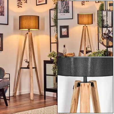Produktbild von Tubione Stehlampe aus Holz/Metall im skandinavischen Design
