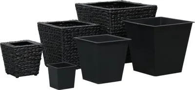 Obrázek produktu pro vidaXL Květináč 3 ks Vodní hyacint černý