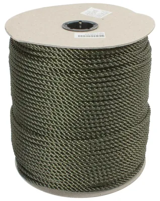 Obrázok produktu pre Lano z polyesterových vlákien, Ø 4 mm, bronzovo zelené, opletené, impregnované (návin 220 metrov)