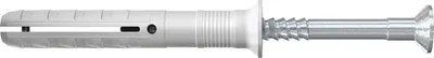 A single screw anchor and dowel set is shown against a white background.
