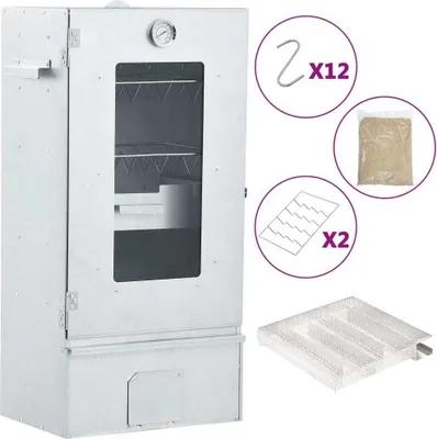 Produktbild von Möbel Räucherofen mit Kaltrauchgenerator Verzinkter Stahl - Holzkohlegrills 3200767