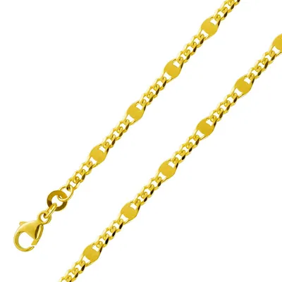 Produktbild von Panzerkette 2,4mm Gelbgold 333 8 Karat massiv poliert 45