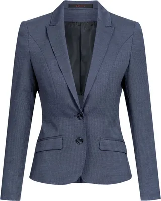 Produktbild von Greiff Modern WITH 37.5® Damen Blazer Slim-Fit Mittelblau PINPOINT 36