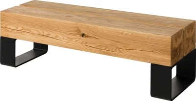 Produktbild von MASSIVMOEBEL24.DE Bank Eiche 140x31x32 natur geölt LOUNGE COLLECTION #08