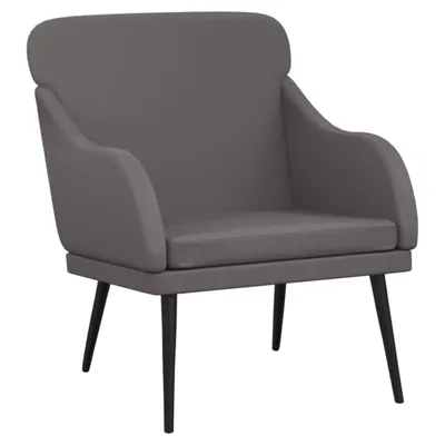 Immagine prodotto di Poltrona Grigia 63x76x80 cm Pelle finta