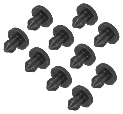 Silikonstopfen rund, 3,5 mm, schwarz, 50 Stück