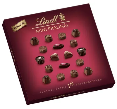 Produktbild von Lindt Mini Pralines feinherbe Schokolade Pralinenmischung 90g
