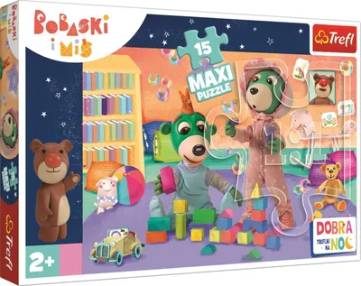 Produktbild von Trefl - Puzzle Happy Trefls 15 maxi - 1-39 dielov
