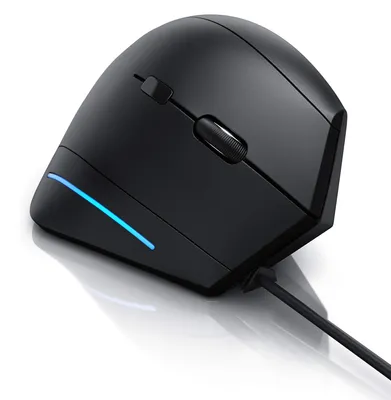 Produktbild von CSL - optische Vertikal USB Maus - vertikale kabelgebundene Ausführung - ergonomisches Design - Vorbeugung gegen Maus- Tennisarm besonders armschonend - 6 Tasten