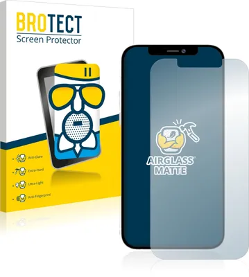 Produktbild von BROTECT Entspiegelungs Schutzglas für Apple iPhone 12 Pro Max Schutzfolie Panzer Folie Glas Display Schutz matt