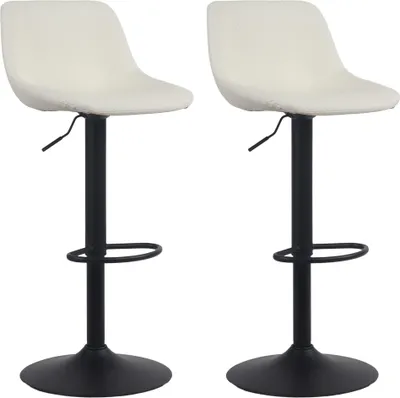 Produktbild von 2er Set Barhocker HLO-CP272 Kunstleder  creme