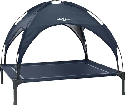 Image de Lit pour chien vidaXL bleu marine 104 x 86 x 84,5 cm en acier