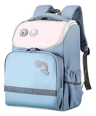 Produktbild von Grundschulrucksack für Jungen Mädchen, Wasserdicht, Leicht, Großes Fassungsvermögen, Blau