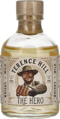 Image de Terence Hill THE HERO Whisky Mild 46% Vol. 0,05l