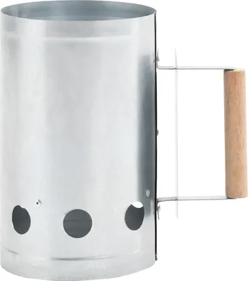 Produktbild von vidaXL Anzündkamin für Holzkohlegrill Verzinkter Stahl